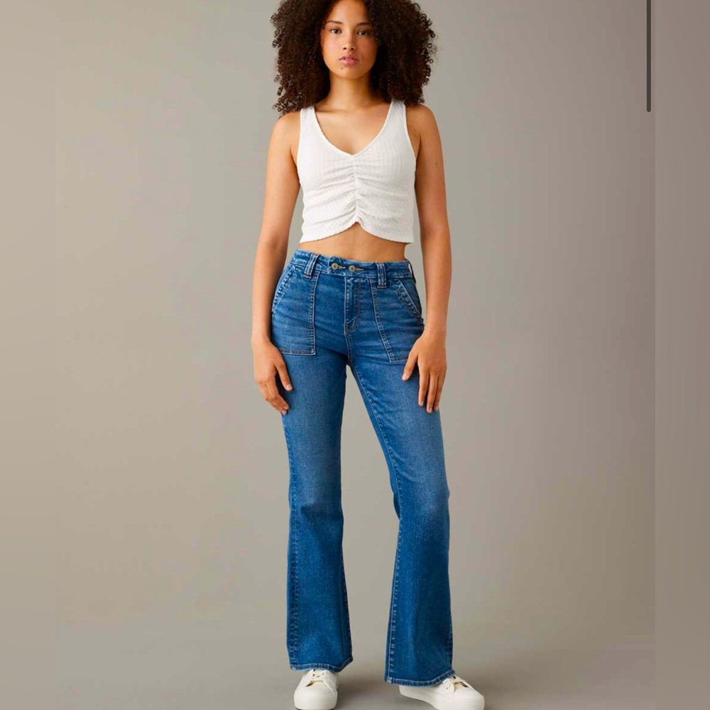 American Eagle Next Level Curvy Super High-Waisted Flare Jean
